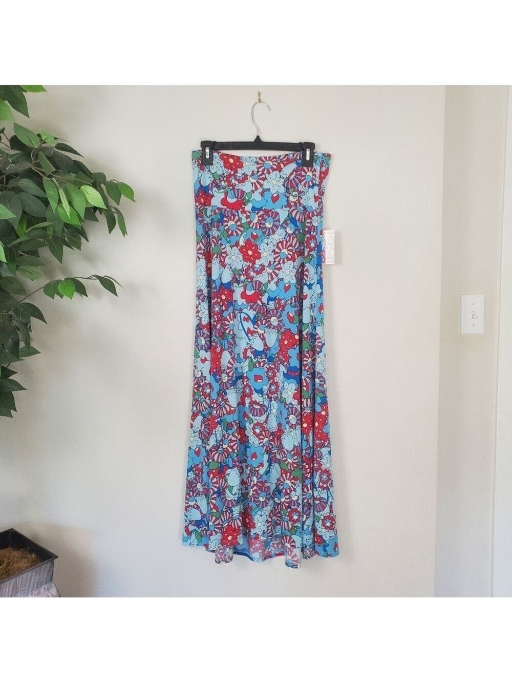 New Lularoe Floral Maxi Skirt Multicolor Womens Size Small